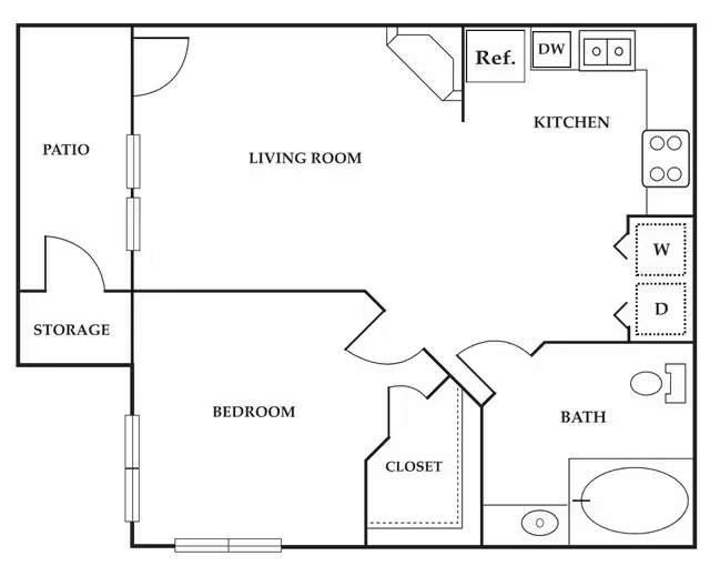 Unit 00-0910 floor plan